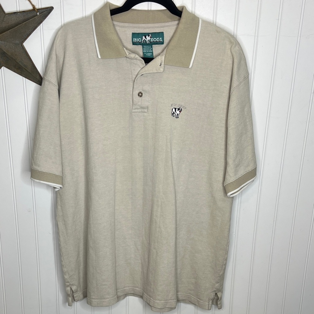 Big Dogs Men's Tan Polo Shirt Size Extra Large